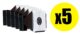 Pack Porte cible conique métallique 17×17 cm (x5) - Vue principale