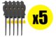 Pack Cible mobile corbeau pour armes calibre 4.5 mm (x5) - Vue principale