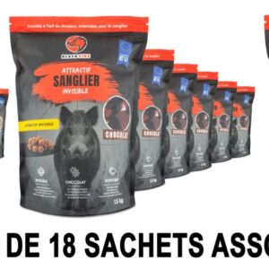 PACK 3 arômes - Attractif BLACK FIRE Invisible pour sanglier - appeaux, appelants, bagues & supports