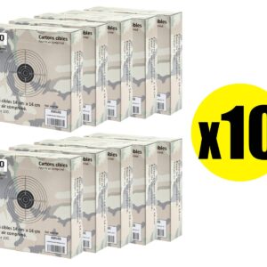 BO MANUFACTURE - Pack Cibles cartonnées 14 x 14 cm Shoot Again (x10) - ciblerie & gongs