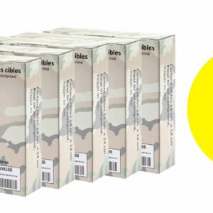BO MANUFACTURE - Pack Cibles cartonnées 14 x 14 cm Shoot Again (x5) - ciblerie & gongs