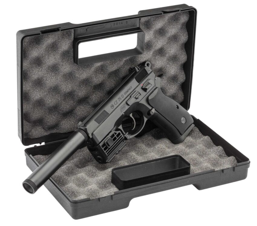 Pack airsoft CZ75D CO2 + mallette + laser + silencieux - Vue principale