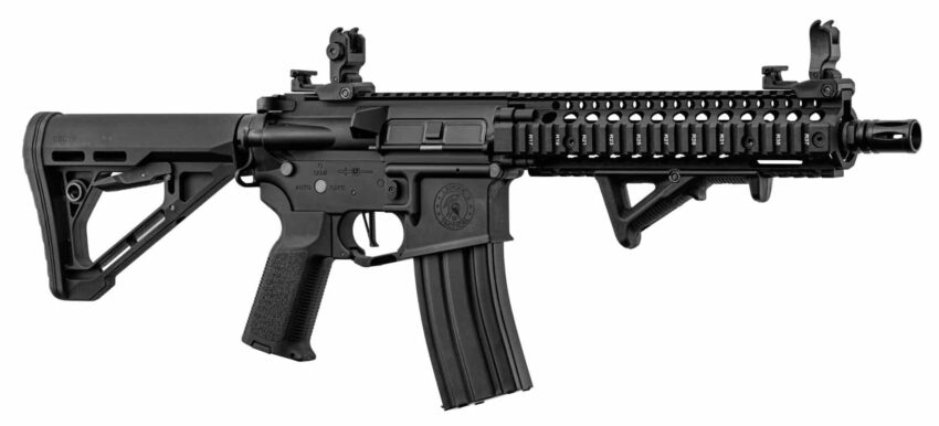 Pack Réplique AEG MK18 Gen 3 Noir Lancer Tactical + poignée + batterie et chargeurs - Vue principale