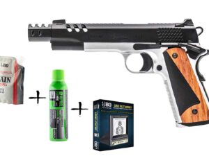 Pack de Noel réplique GBB VORSK CS Defender Pro 1J + billes + cible + gaz