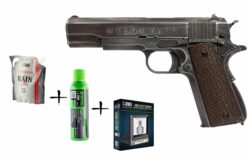 Pack de Noel réplique GBB AWC 1911 Molon Labe 1J + billes + c...