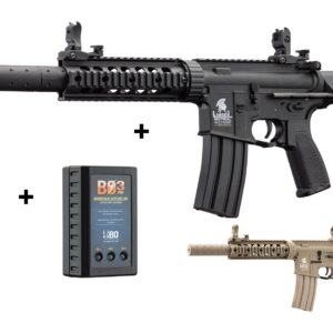 Lancer Tactical - Réplique AEG LT-15 GEN2 PDW 1J pack complet - airsoft - répliques longues - vue 2