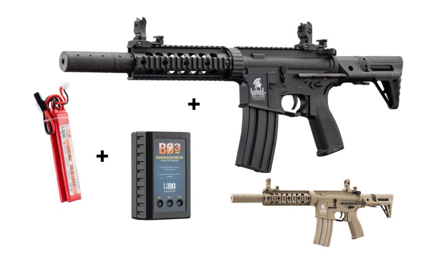 Réplique AEG LT-15 GEN2 PDW 1J pack complet - Vue principale