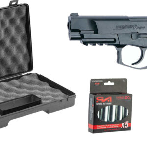 ASG - Pack airsoft Bersa Thunder 9 CO2 + mallette + 5 cartouches de CO2 + silencieux - répliques armes de poing - vue 3