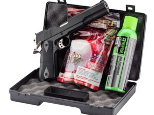 Pack GNB Gaz 1911 Long noir 0,5J   mallette  + billes +  gaz