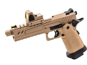 Réplique GBB gaz Hi-Capa 5.1 SPLIT All Tan 1,0J + point rouge BDS