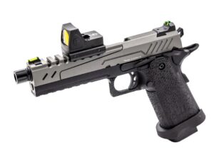 Réplique GBB gaz Hi-Capa 5.1 SPLIT Gris / Noir 1,0J + point rouge BDS