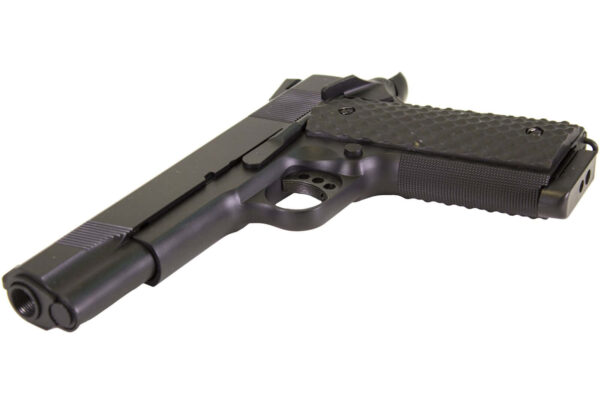 Réplique airsoft GBB 1911 MEU Raven full metal gaz noir 1,0J – Image 3