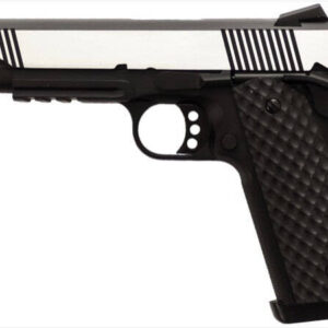 Réplique GBB 1911 MEU Rail Raven full metal gaz noir silver 1,0J - airsoft - répliques de poing