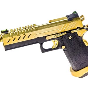 VORSK - Réplique GBB gaz Hi-Capa 4.3 Noir / Or 0,9J - airsoft - répliques de poing