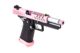 Réplique GBB gaz Hi-Capa 4.3 Noir / Rose 0,9J - Vue 2