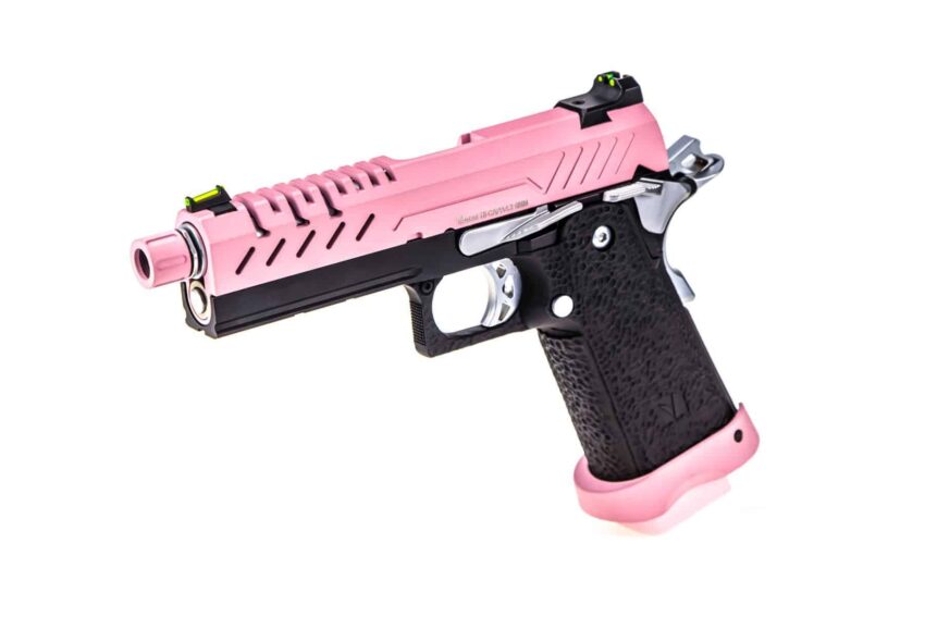 Réplique GBB gaz Hi-Capa 4.3 Noir / Rose 0,9J - Vue principale