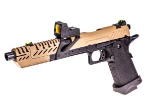 Réplique GBB gaz Hi-Capa TITAN 7 Noir / Tan 1,0J + point rouge BDS