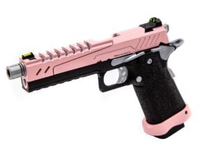 Réplique GBB gaz Hi-Capa 5.1 SPLIT Pink / Noir / Chrome 1,0J