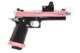 Réplique GBB gaz Hi-Capa 5.1 SPLIT Pink / Noir / Chrome 1,0J + point rouge BDS - Vue 2