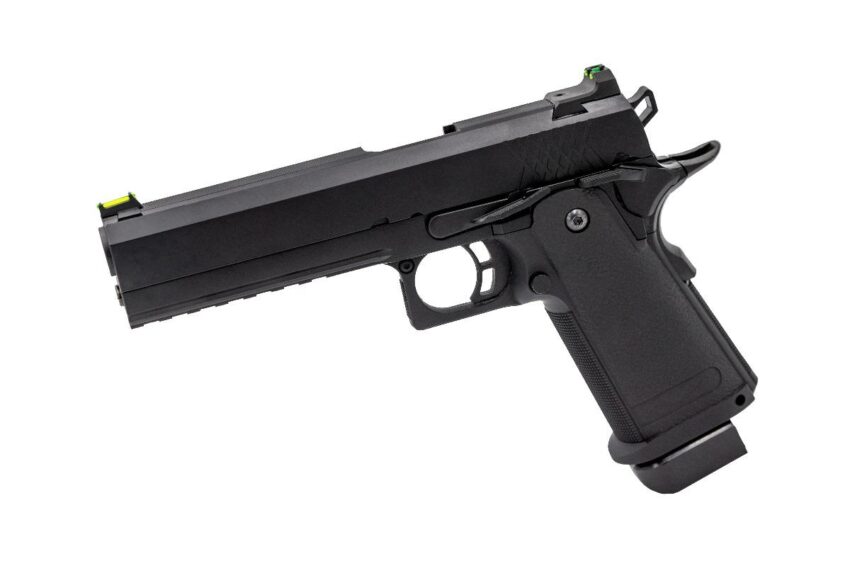 Réplique GBB Raven gaz Hi-Capa 5.1 Noir 0,9J - Vue principale