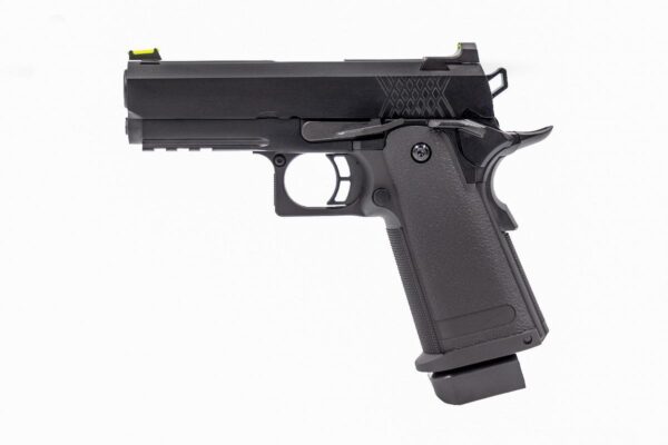 Réplique GBB Raven gaz Hi-Capa 3.8 Pro Noir 0,9J – Image 3