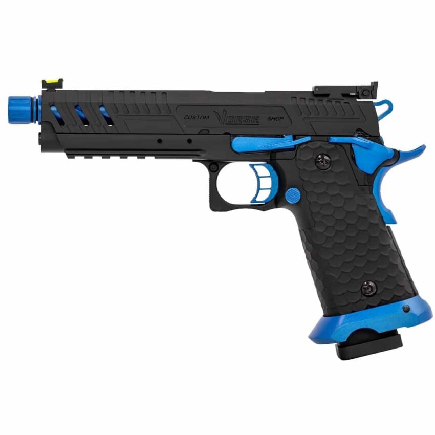 Réplique GBB gaz Vorsk CS Hi-Capa Vengeance V-Blue Match - Vue principale