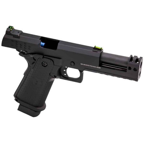 Réplique airsoft pistolet GBB  Raven Hi-Capa Hex-Comp Noir – Image 4