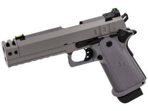 Réplique airsoft pistolet GBB Raven Hi-Capa Hex-Comp Gris