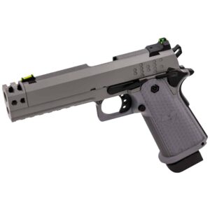 Réplique airsoft pistolet GBB Raven Hi-Capa Hex-Comp Gris - airsoft - répliques de poing