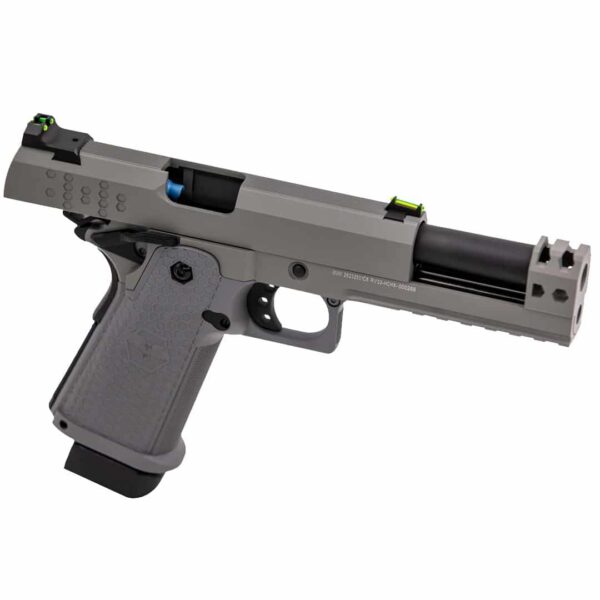 Réplique airsoft pistolet GBB Raven Hi-Capa Hex-Comp Gris – Image 4