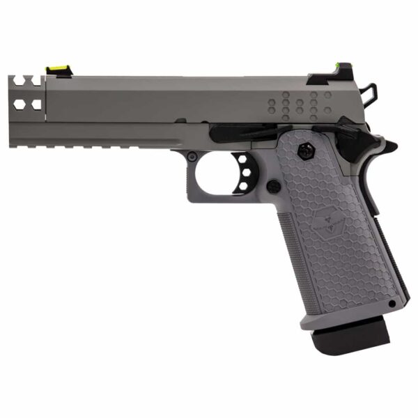 Réplique airsoft pistolet GBB Raven Hi-Capa Hex-Comp Gris – Image 3
