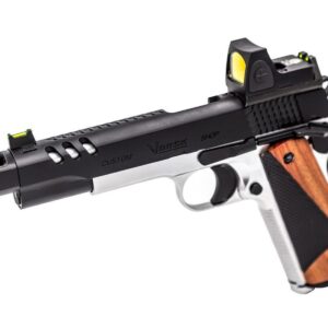 Pack GBB gaz VORSK CS Defender Pro MEU Silver / Noir + BDS + 2 chargeurs - airsoft - répliques de poing