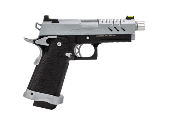 Réplique GBB gaz Vorsk Hi-Capa 3.8 PRO Noir / Silver 1,0J – Image 4