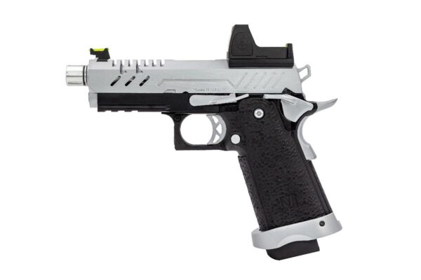 Réplique GBB gaz Vorsk Hi-Capa PRO + BDS Noir / Silver 1,0J – Image 3