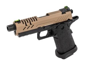 Réplique GBB gaz Vorsk Hi-Capa 3.8 PRO Noir / Tan 1,0J