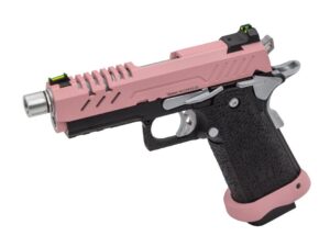 Réplique GBB gaz Vorsk Hi-Capa 3.8 PRO Noir / Rose 1,0J