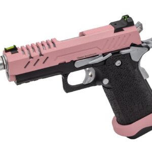 Réplique GBB gaz Vorsk Hi-Capa 3.8 PRO Noir / Rose 1,0J - airsoft - répliques de poing