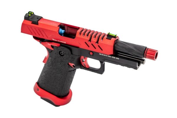 Réplique GBB gaz Vorsk Hi-Capa 3.8 PRO Noir / Rouge 1,0J – Image 2