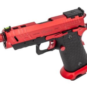 Réplique GBB gaz Vorsk CS Hi-Capa Vengeance Compact Noir / Rouge 1,0J - airsoft - répliques de poing