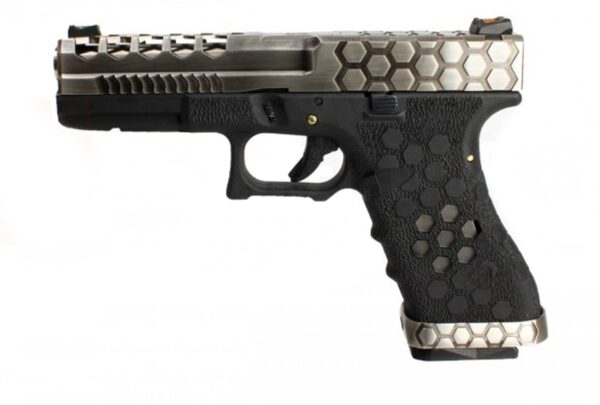 Réplique GBB VX0100 hex cut Noir/Silver – Image 2