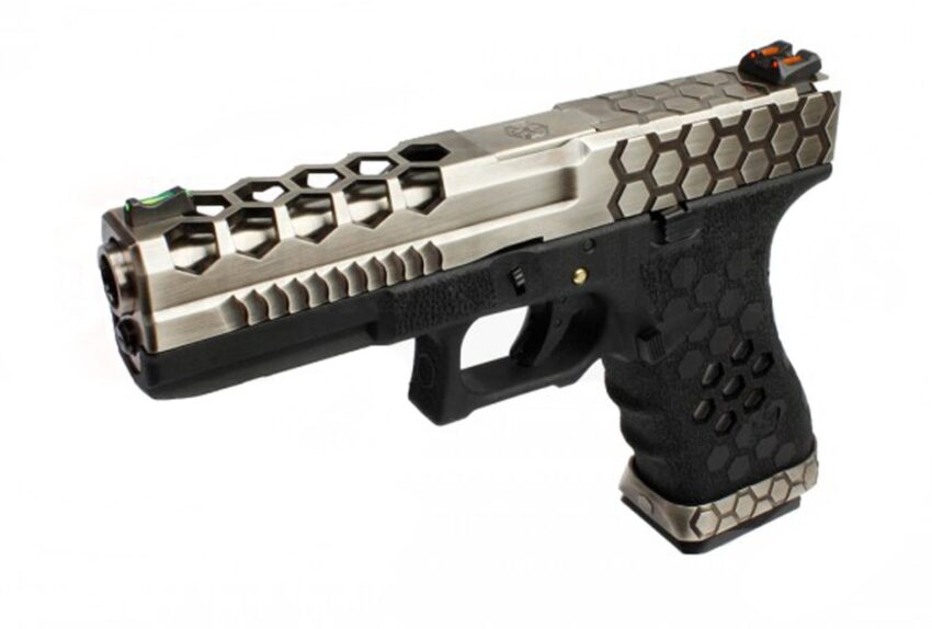 Réplique GBB VX0100 hex cut Noir/Silver - Vue principale