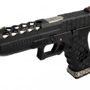 AW CUSTOM - Réplique GBB VX0101 hex cut Full noir - airsoft - répliques de poing