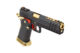 Réplique airsoft GBB HX2032 SEMI / FULL AUTO Noir & Or gaz 1.0J - Vue 1