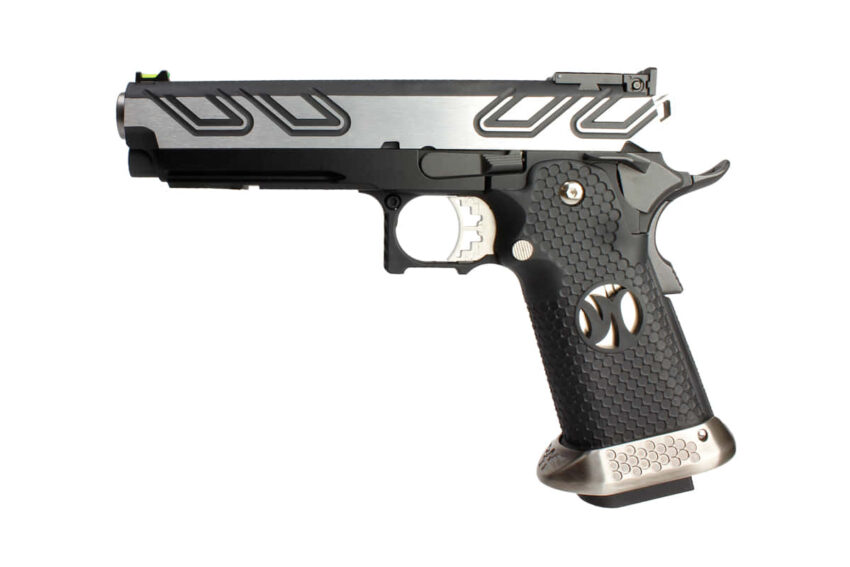 Réplique GBB hx2301 IPSC full silver – AW custom - Vue principale