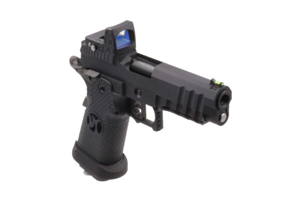 Réplique airsoft GBB HX2602 full Black gaz avec red-dot factice – Image 3