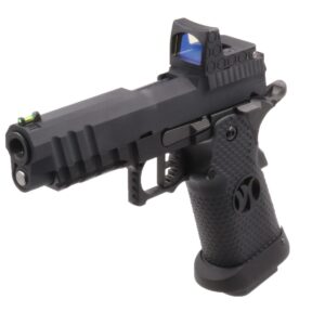 AW CUSTOM - Réplique airsoft GBB HX2602 full Black gaz avec red-dot factice - airsoft - répliques de poing