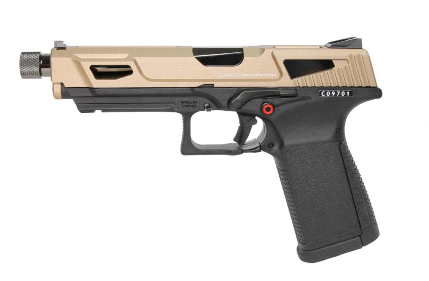 Réplique GBB pistolet GTP9 gaz 0,9J MS DST Gold - Vue principale