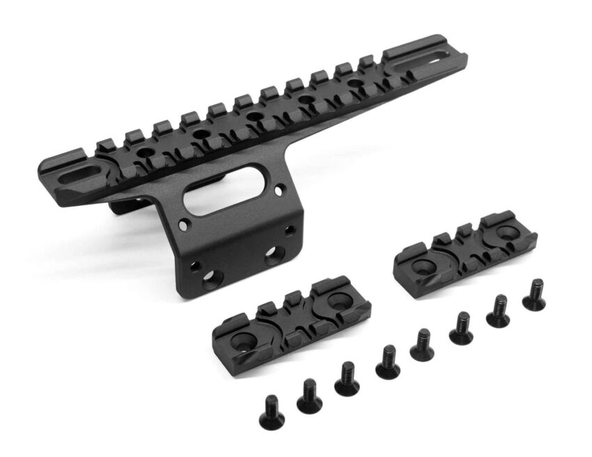 Front rail set noir pour AAC T10 - Vue principale