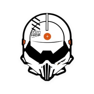 Monk Custom - Autocollant MONK 'HCC Mask' - airsoft - tenues & protections