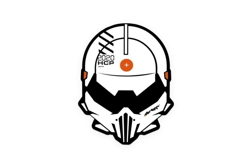 Autocollant MONK ‘HCC Mask’ - Vue principale
